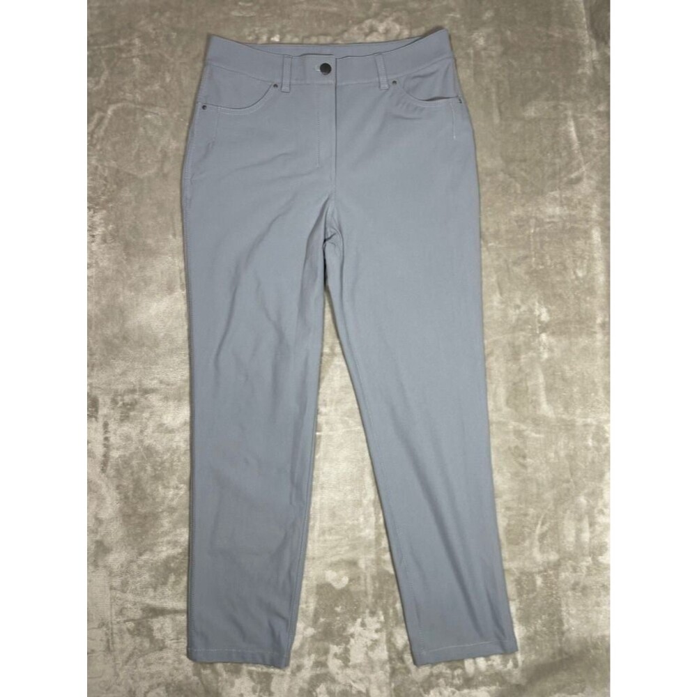 Lululemon Slim Pants Women Size 8 Gray Trouser Casual Performance Stretch Casual - Picture 9 of 14